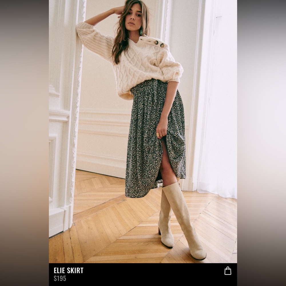 Sezane Ellie Skirt - Size 34/US 2